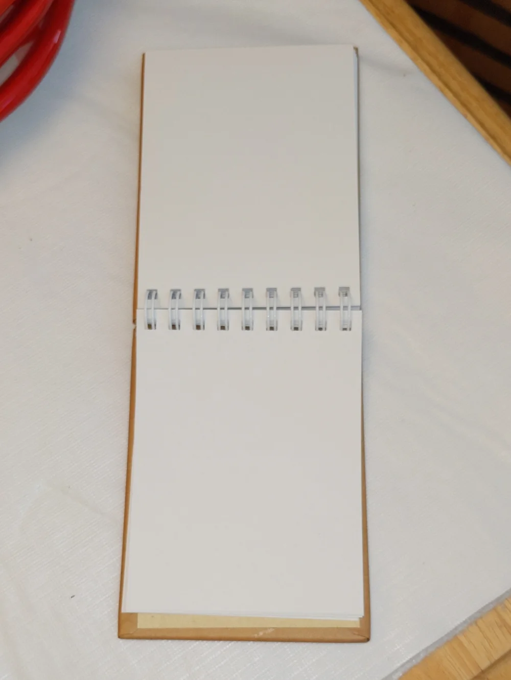 Longaberger Homestead Small Grocery Shopping Note Pad Spiral Apples Americana